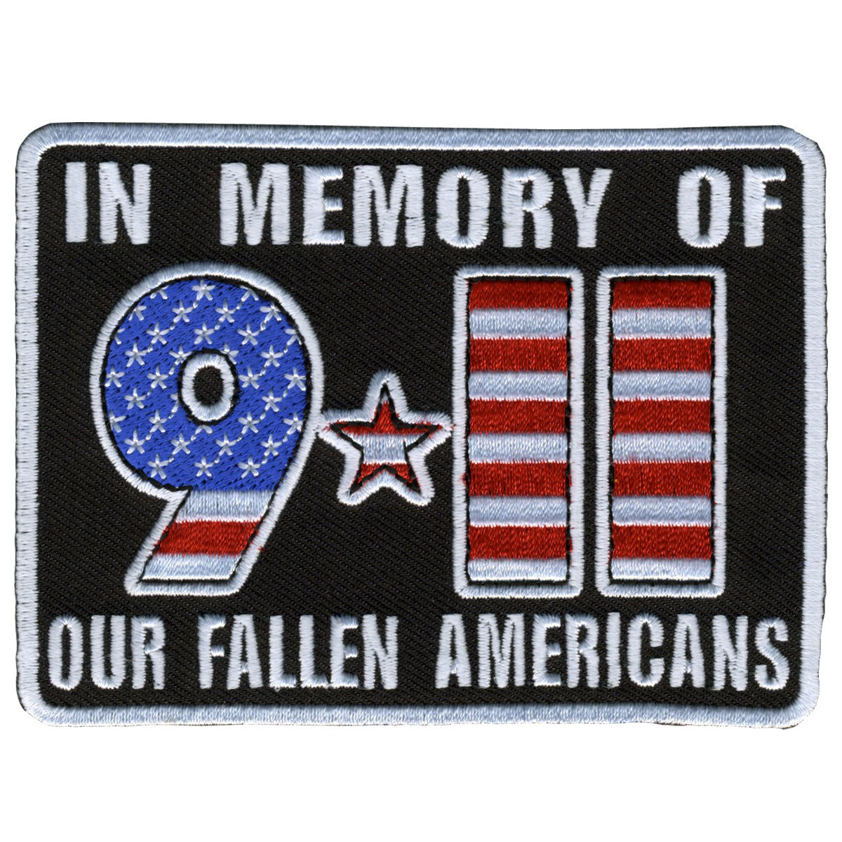 Hot Leathers PPL9314 9-11 In Memory 4" x 3" Patch