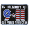 Hot Leathers PPL9314 9-11 In Memory 4" x 3" Patch