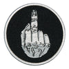 Hot Leathers PPL9375 Circle Middle Finger 3" x 3" Patch