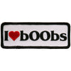 Hot Leathers PPL9681 I Heart Boobs 4"x2" Patch
