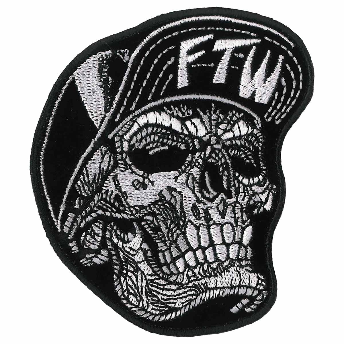 Hot Leathers PPQ1143 Snapback Skull 3.5"x 3" Patch