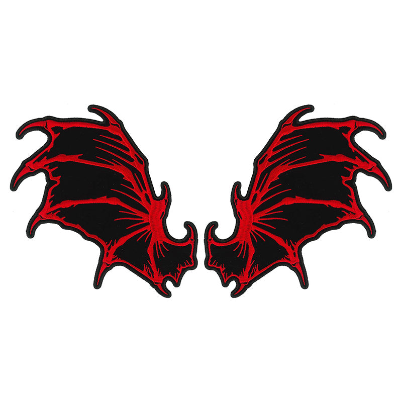Hot Leathers PPQ1439 Dragon Wings 8" Patch