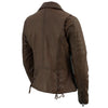 Milwaukee Leather SFL2812 Brown Vintage Motorcycle Inspired Leather Jacket for Women - Veg-Tan Fashion Jacket