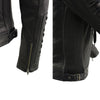 Milwaukee Leather SFL2865 Women's Black Scuba Style Fashion Casual Leather Jacket with Hoodie