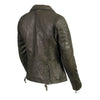 Milwaukee Leather SFL2870 Women's ‘Duchess’ Olive Motorcycle Style Fashion Casual Leather Jacket