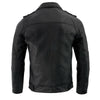 Milwaukee Leather SFM1810 Men's Black Lamsbkin Patch Pocket Leather Jacket