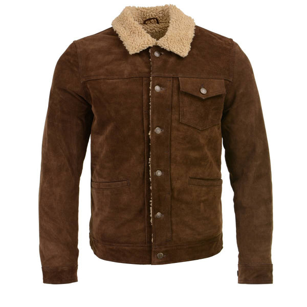 Milwaukee Leather Vintage SFM1817 Men's Brown Suede Leather