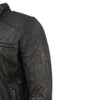 Milwaukee Leather SFM1861 Men's Two-Tone Leather Jacket with Front Zipper Closure