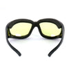 Hot Leathers SGF1075 Yellow Foam Padded Defender Glasses
