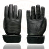 Milwaukee Leather SH233 Men's Black Leather Warm Lining Gauntlet Motorcycle Hand Gloves W/ Double Strap Cuff Pull-on Closure