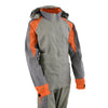 Milwaukee Leather SH2336SGO Women's Gray and Orange Rain Suit Water Resistant with Reflective Piping