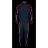 Milwaukee Leather SH2346SGO Men's Gray and Orange Water Resistant Rain Suit with Reflective Piping