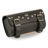 Milwaukee Performance SH49701 Black PVC Double Buckle Studded Tool Bag for Motorcycles