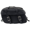 Milwaukee Leather SH57701 Black Medium PVC Zip-Off Motorcycle Saddlebag - Medium