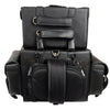 Milwaukee Leather SH65001 Large Black PVC 4-Piece Motorcycle Touring Tail Bag