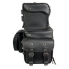 Milwaukee Leather SH65001 Large Black PVC 4-Piece Motorcycle Touring Tail Bag