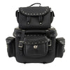 Milwaukee Leather SH660 Large Black 2-Piece PVC Motorcycle Touring Pack