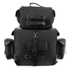 Milwaukee Leather SH660 Large Black 2-Piece PVC Motorcycle Touring Pack