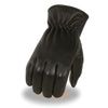 Milwaukee Leather SH858 Men's Black Deerskin Leather Thermal Lined Gloves with Cinch Wrist