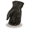 Milwaukee Leather SH858 Men's Black Deerskin Leather Thermal Lined Gloves with Cinch Wrist