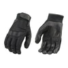 Milwaukee Leather SH879 Men's Black Mesh and Leather Racing Gloves