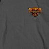 2022 Sturgis Motorcycle Rally SPB1007 Crazy Buffalo Men's Charcoal T Shirt