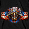 Hot Leathers SPB1067 Menâ€™s Black 2023 Sturgis # 1 Design America T-Shirt