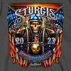 Hot Leathers SPB1068 Menâ€™s Charcoal 2023 Sturgis # 1 Design America T-Shirt