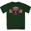 Hot Leathers SPB1069 Menâ€™s Forest Green 2023 Sturgis # 1 Design America T-Shirt