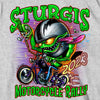 Hot Leathers SPB1080 Men’s Ash Sturgis 2023 Bobber Monster Short Sleeve T-Shirt