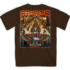 Hot Leathers SPB1084 Menâ€™s Dark Chocolate Sturgis 2023 Main Street T-Shirt