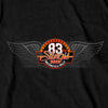 Hot Leathers SPB1090 Menâ€™s Black 2023 Sturgis Rally Logo Double Sided T-Shirt