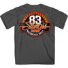 Hot Leathers SPB1091 Men’s Charcoal 2023 Sturgis Rally Logo Double Sided T-Shirt