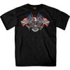 Hot Leathers SPB1108 Menâ€™s 2023 Sturgis Vintage Patriot Black T-Shirt