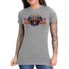 Hot Leathers SPL1824 Women's Heather Gray 2023 Sturgis # 1 American Lady Double Sided T-Shirt