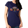 Hot Leathers SPL1825 Women's Navy Blue 2023 Sturgis # 1 American Lady Double Sided T-Shirt