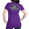 Hot Leathers SPL1829 Women's Heather Purple 2023 Sturgis Antique Sugar Skull T-Shirt