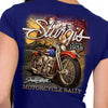 Hot Leathers SPL1853 Women's Navy 2023 Sturgis Rally Rushmore T-Shirt