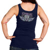 Hot Leathers SPL2860 Women's Navy 2023 Sturgis Antique Sugar Skull Tank Top