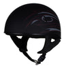 Hot Leathers T68 'Tribal Black' Advanced DOT Approved Motorcycle Skull Cap Half Helmet for Men and Women Biker