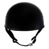 Hot Leathers T68-SP 'The O.G.' No Logo Flat Black DOT Unisex Half Helmet with MP7922FMSET Heated Balaclava Bundle