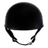 Hot Leathers T68 'The O.G.' Gloss Black DOT Half Helmet with Milwaukee Leather MP7922FMSET Heated BalaclavaÂ Bundle