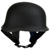 Hot Leathers HLT75 Flat Black 'The Hanz' German Style Advanced Motorcycle Half Helmet for Men and Women Biker