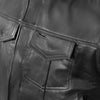 Milwaukee Leather USA MADE MLVSM5004 Men's Black 'Chaos' Premium Dual Closure Motorcycle Leather Vest