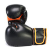 X-Fitness XF2000 Gel Boxing Kickboxing Punching Bag Gloves-BLK/ORANGE