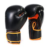 X-Fitness XF2000 Gel Boxing Kickboxing Punching Bag Gloves-BLK/ORANGE