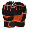 X-Fitness XF3000 Gel Boxing MMA Kickboxing Cross Training Handwrap Gloves-BLK/ORANGE