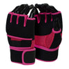 X-Fitness XF3000 Gel Boxing MMA Kickboxing Cross Training Handwrap Gloves-BLK/PINK