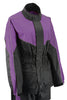 NexGen Ladies XS5001 Black and Purple Water Proof Rain Suit with Reflective Piping