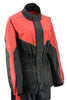 NexGen Ladies XS5001 Black and Red Water Proof Rain Suit with Reflective Piping
